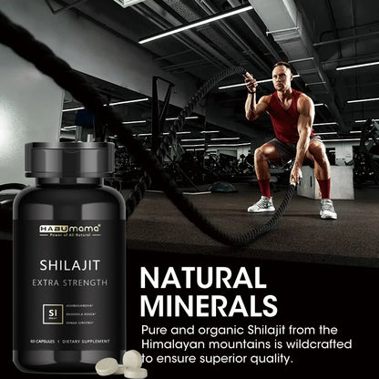 100% Pure Organic Shilajit Mineral Supplements – Natural Libido Booster & Erection Support for Enhanced Performance