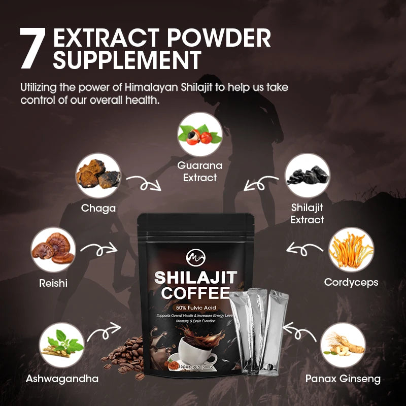 Pure Himalayan Shilajit Coffee – High Potency Energy Booster