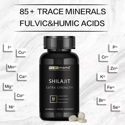 100% Pure Organic Shilajit Mineral Supplements – Natural Libido Booster & Erection Support for Enhanced Performance