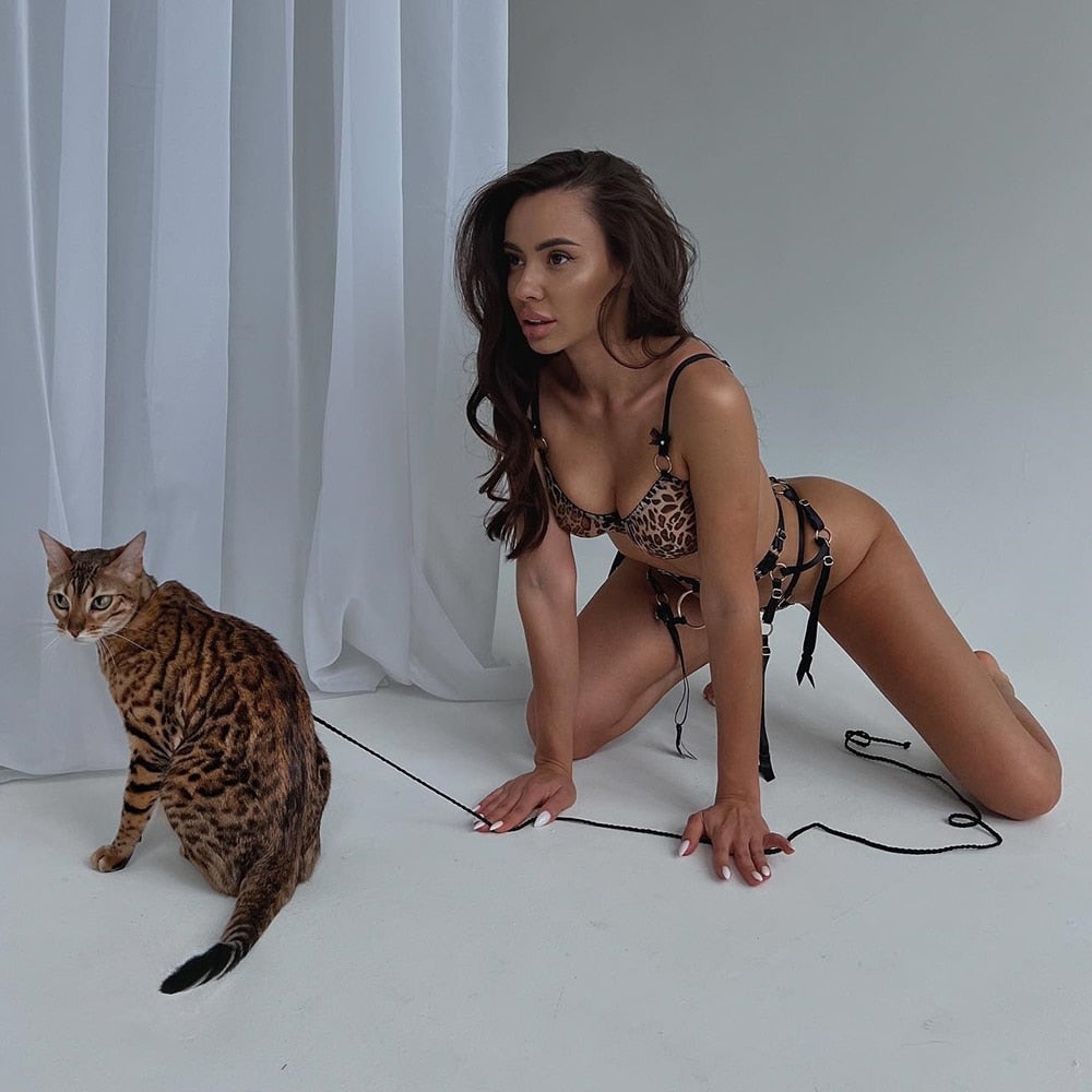 Verne Crescent's Super Sexy Leopard Print Lingerie